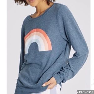 WILDFOX After The Rain Sommers Rainbow Sweatshirt Pride Size XS